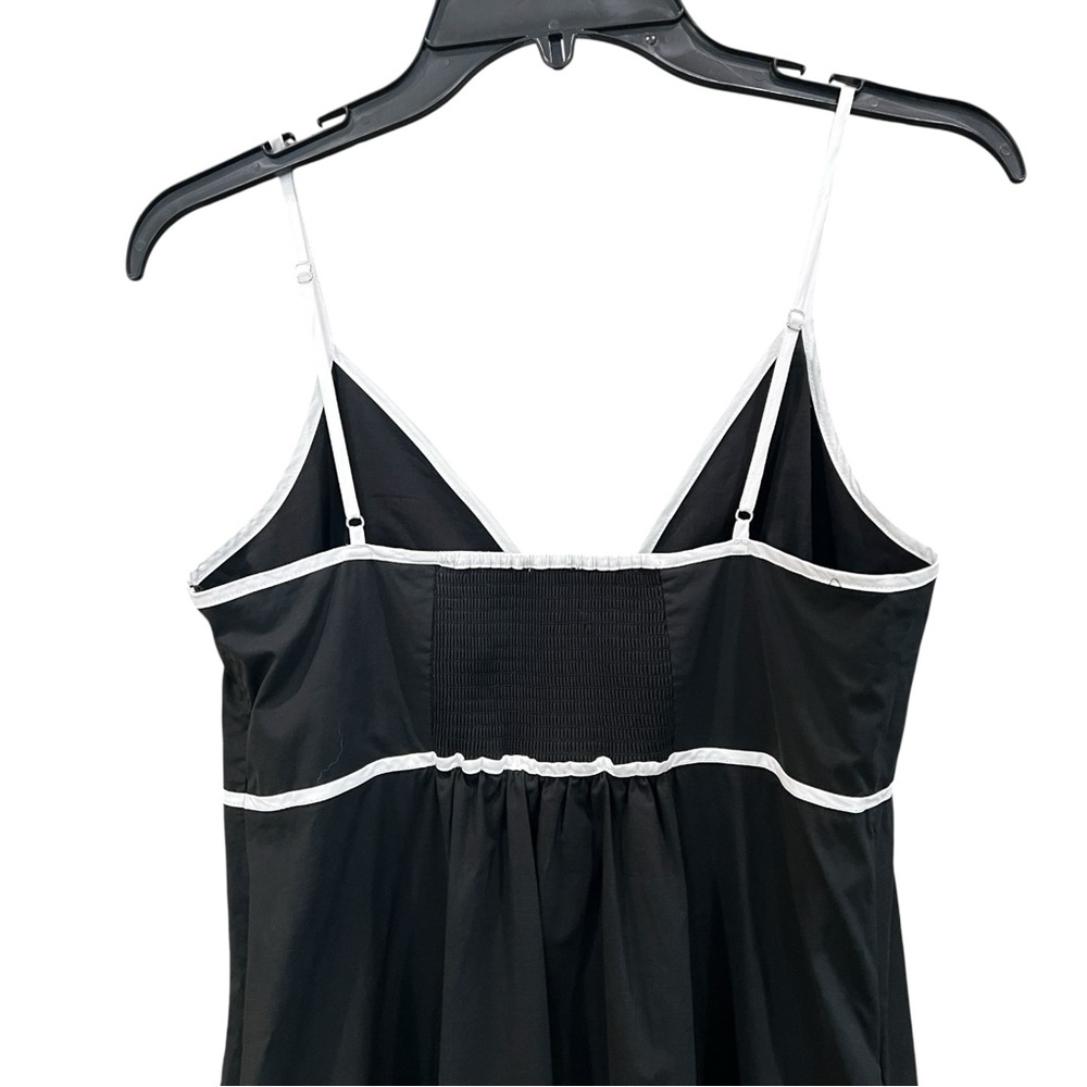 Rails Jessa Cutout Maxi Dress Adjustable Straps Contrast Trim Black White M NWT - Picture 8 of 16